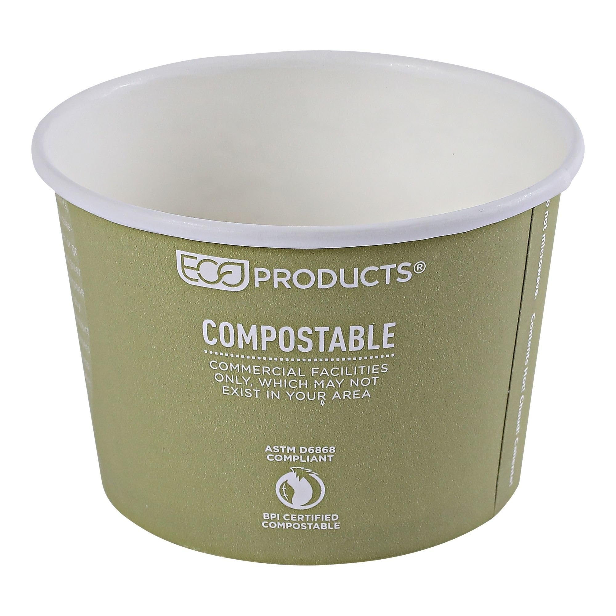 Eco-Friendly Compostable 16oz Paper Food Bowls with PLA Lining - 500 Count Case | BPI-Certified, ASTM Compliant Disposable Containers | Perfect for Restaurants, Catering & Eco-Conscious Events