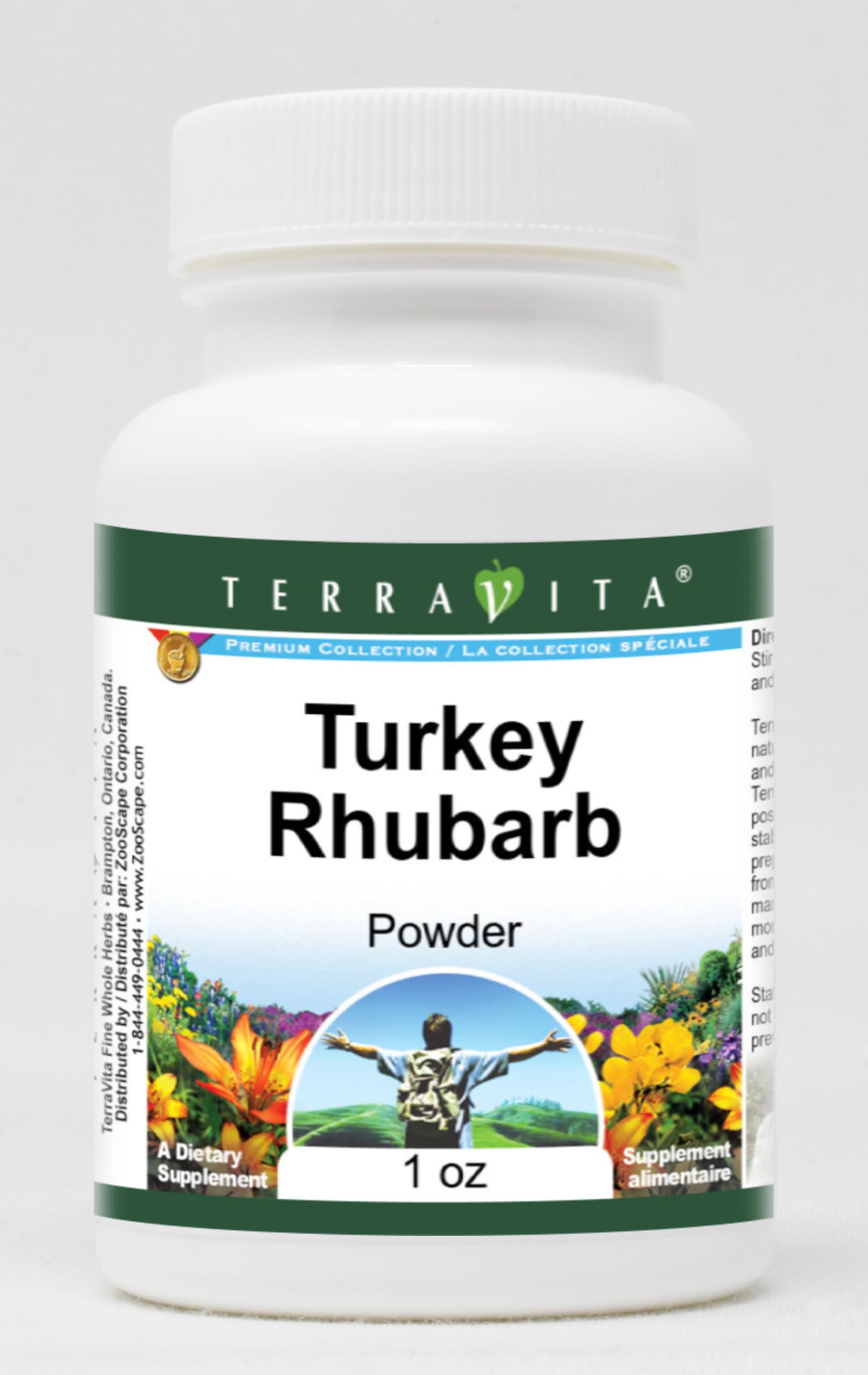 Organic Turkey Rhubarb Root Powder - 1 oz (28g) | Natural Digestive Support Supplement | for Herbal Tea, Smoothies & Wellness Recipes | Non-GMO, Gluten-Free
