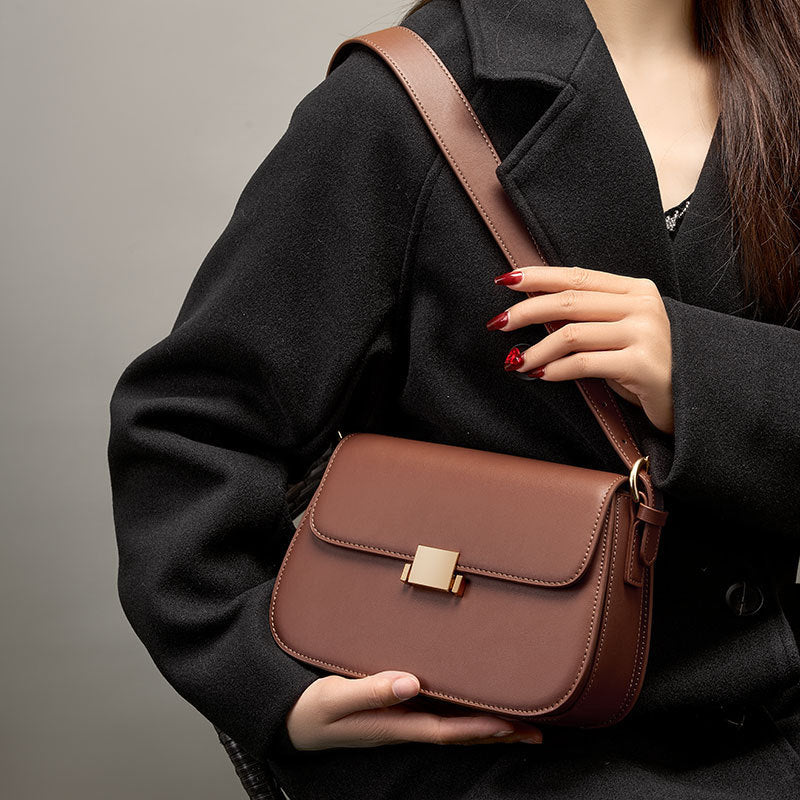 Genuine Leather Tote Bag for Women - Stylish Underarm & Shoulder Crossbody Handbag - Perfect for Work, Travel & Everyday Use
