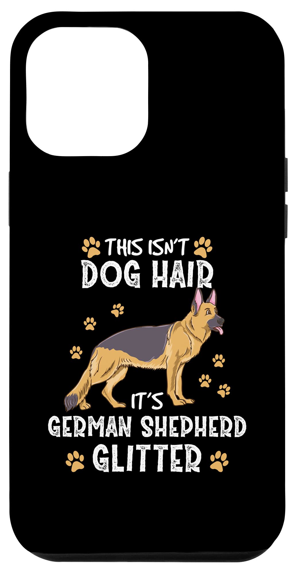 iPhone 12 Pro Max Case | German Shepherd Glitter Design | Shockproof & Scratch Resistant | Perfect for Pet Lovers & Outdoor Adventures