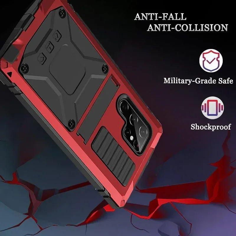 Samsung Galaxy S24 Plus Rugged Military-Grade Metal Case - Shockproof & Durable Protection for Outdoor, Work & Adventure