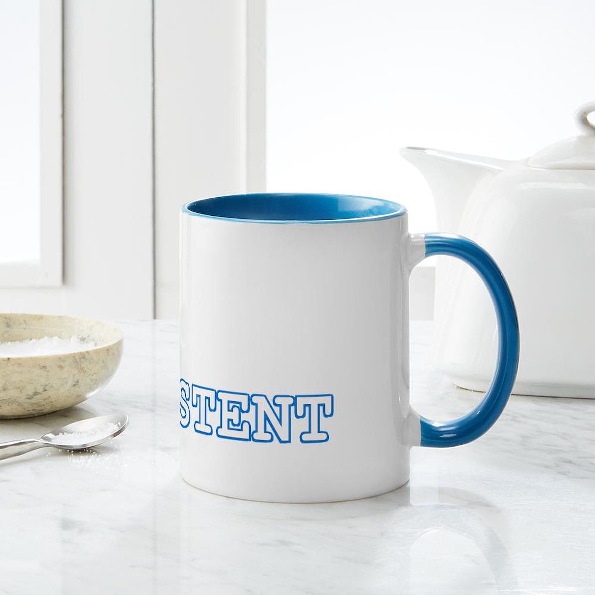 Be Persistent Parrotlet Ceramic Coffee Mug 11 oz (325 ml) - Funny & Inspirational Gift for Office, Home, or Travel - Perfect for Tea, Coffee & Hot Beverages