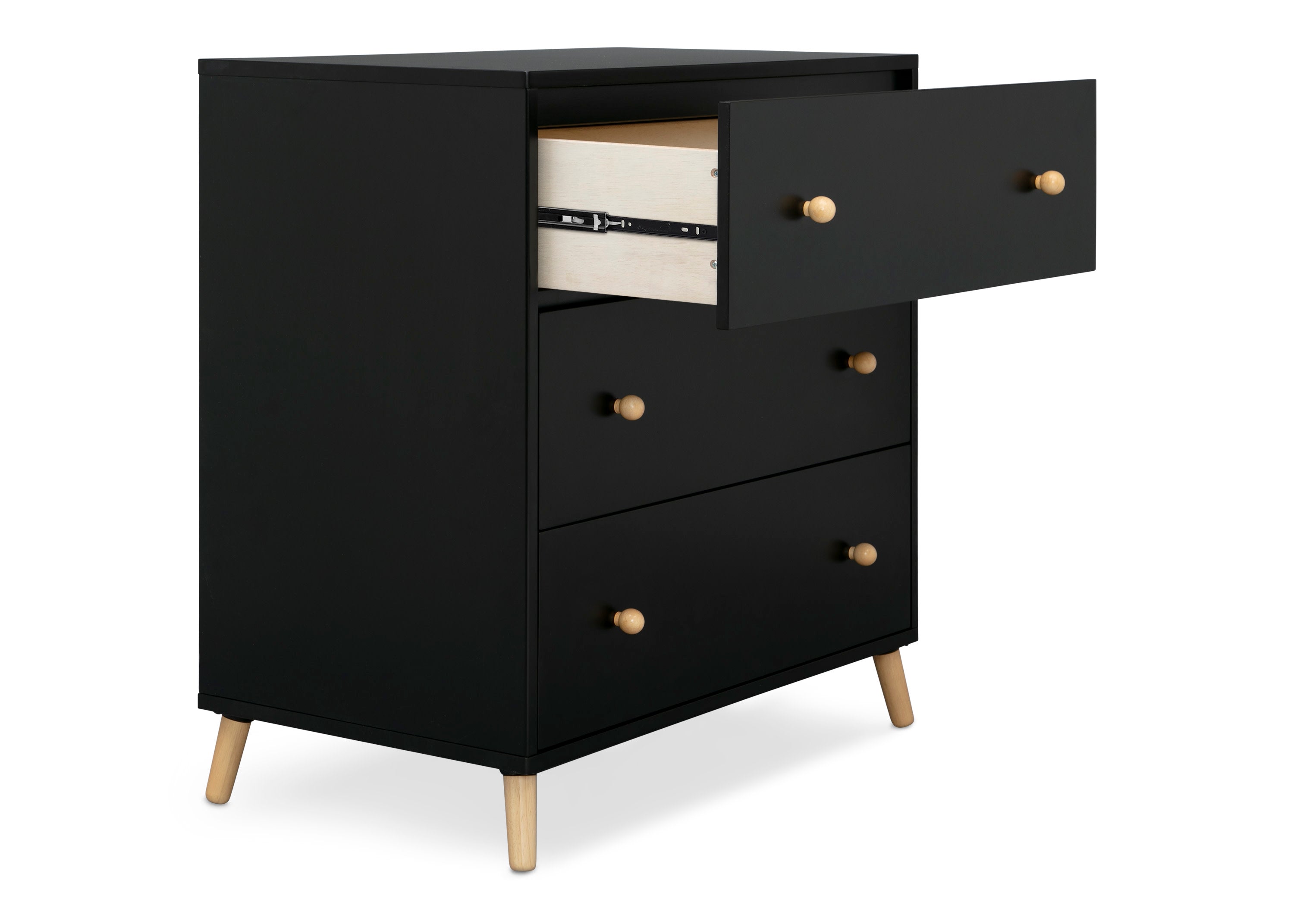 Essex 3-Drawer Wooden Dresser with Interlocking Drawers - Sturdy Bedroom Storage for Clothes and Accessories | Perfect for Master Bedroom, Guest Room or Dorm Organization
