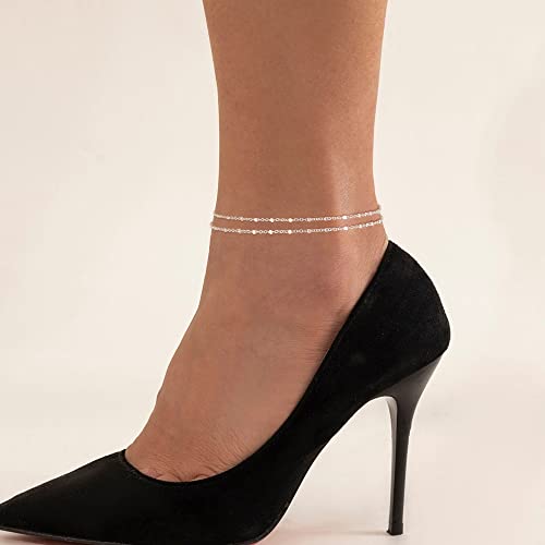 ANKLET-Single clasp beaded chain-SL