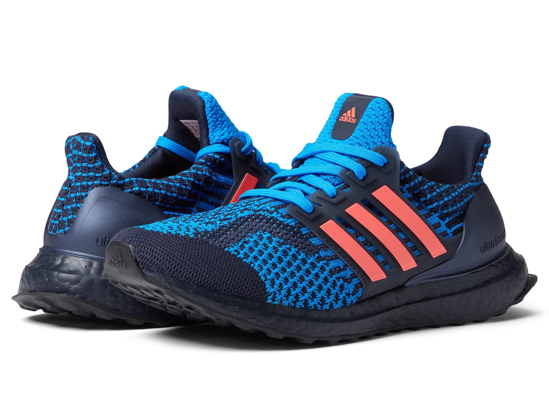 adidas Ultraboost 5.0 Running Shoes for Boys - Big Kids Size 4 M US, Ink/Turbo/Blue Rush Colorway | Lightweight & Comfortable for Sports, School & Daily Wear