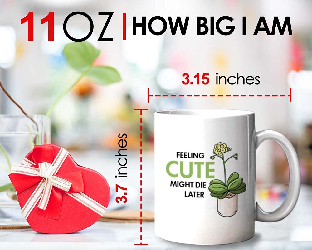 Bubble Hugs Plant Lover Coffee Mug 11oz White - Funny Gardening Gift for Plant Enthusiasts - Perfect for Home, Office & Garden Use