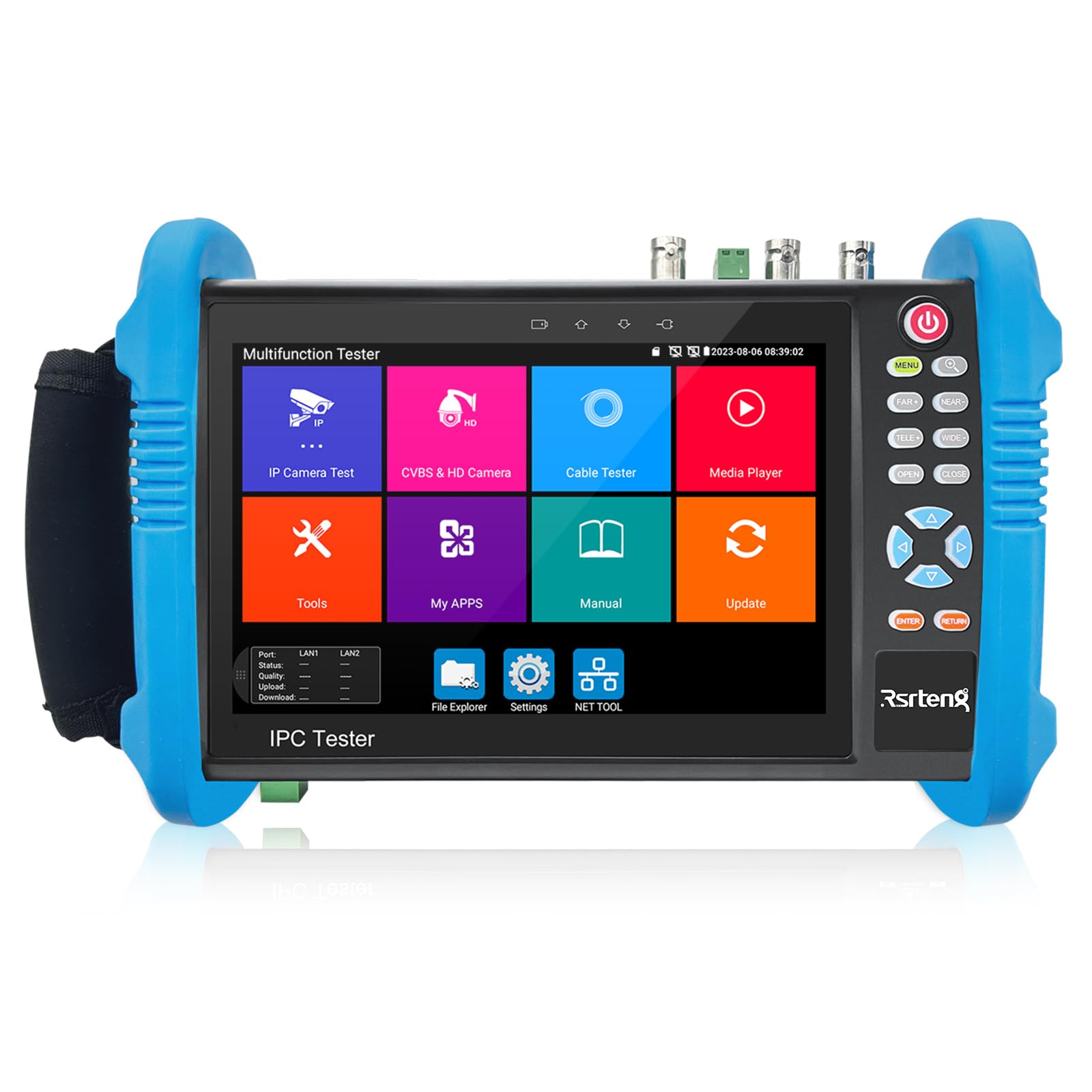 8K 32MP IP CCTV Camera Tester - 7inch IPS Touch Screen with TDR, POE, WiFi & HDMI Support for 8MP CVI/TVI/AHD/SDI/CVBS Cameras | IPC-9800ADHS Pro | Ideal for Security System Installation & Maintenance