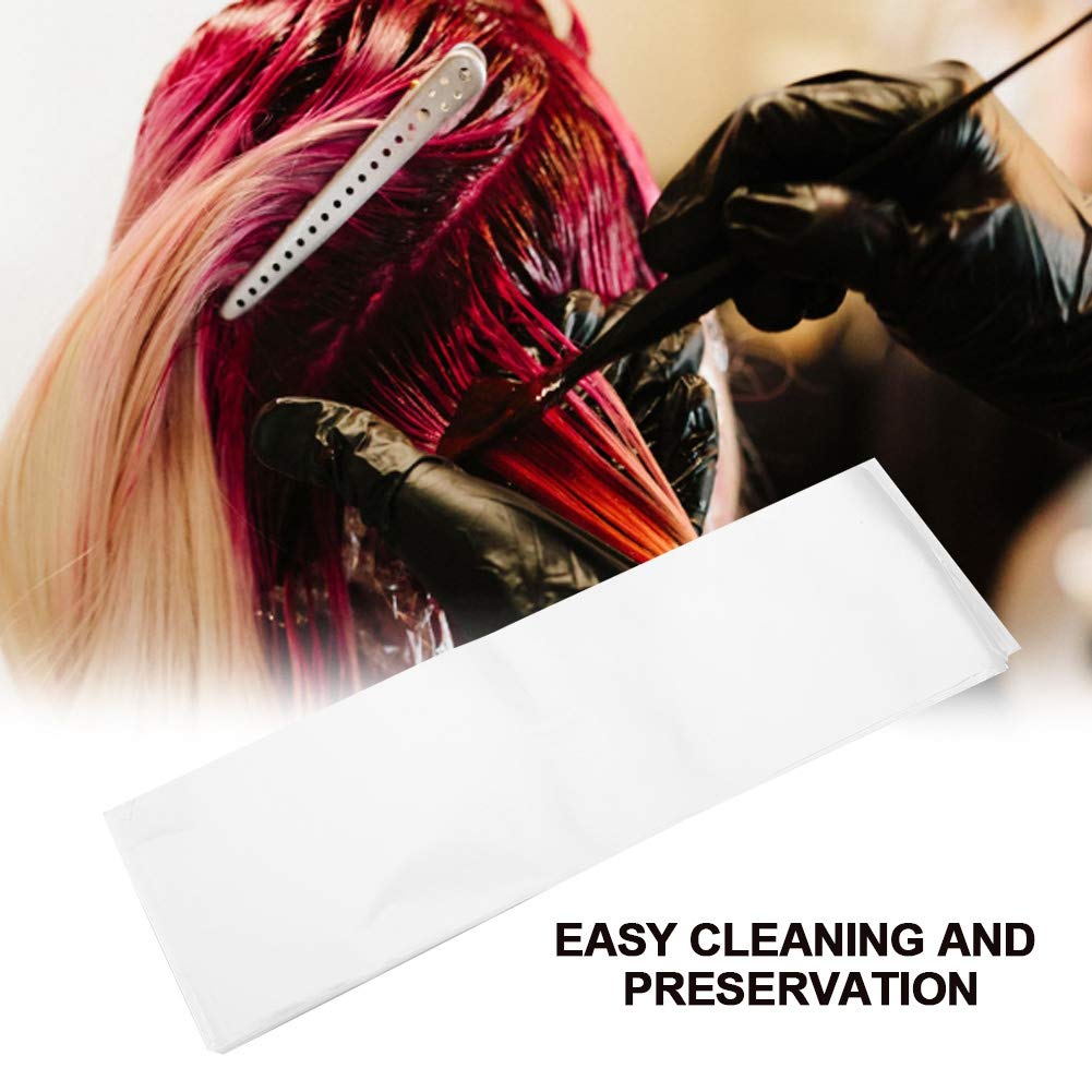 100pcs Reusable Hair Coloring Paper Sheets - Eco-Friendly Dye Separator for Salon & DIY Hair Bleaching | Professional Hair Mesh for Highlights & Ombre Styling at Home