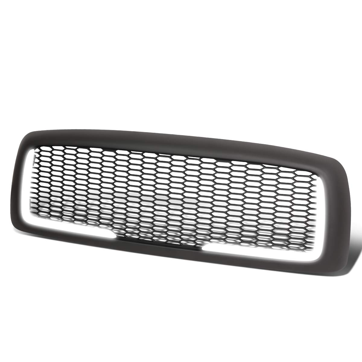 Honeycomb Mesh Matte Front Bumper Hood Grille with LED DRL for 2002-2005 Dodge Ram 1500 2500 3500 | Auto Dynasty | Off-Road Protection & Stylish Upgrade