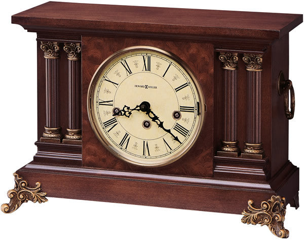 Vintage 10H Circa Mantel Clock - Americana Cherry Wood Design - Perfect for Home, Office, and Fireplace Decor