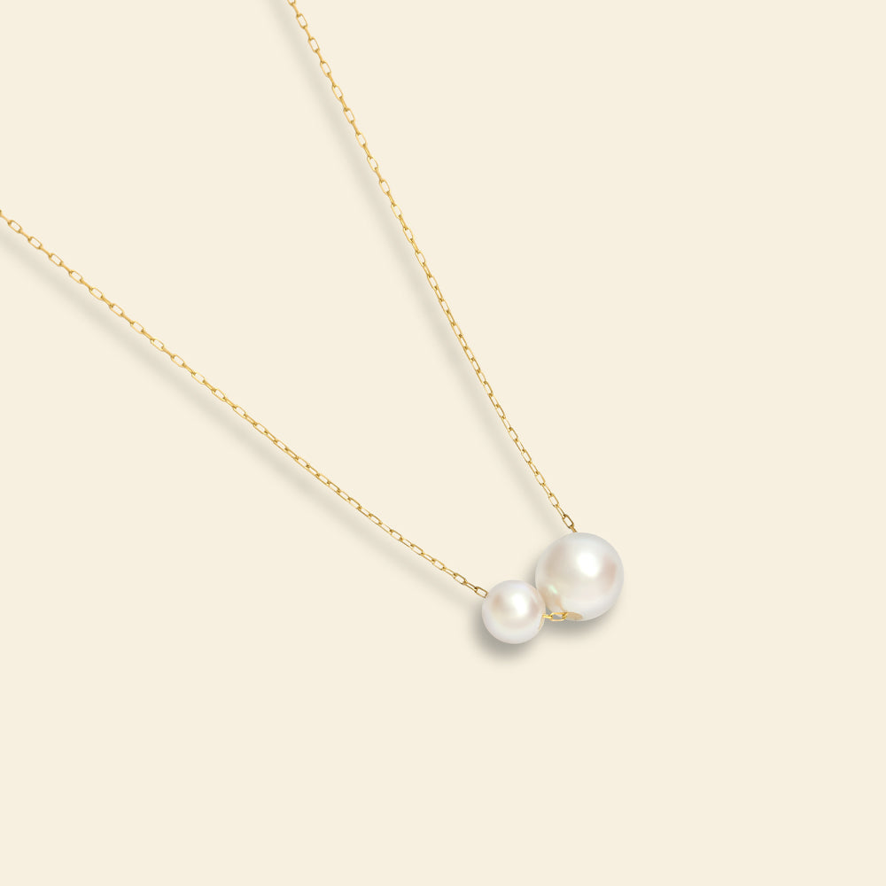 18K Gold Akoya Pearl Pendant Necklace for Women - Elegant & Timeless Jewelry Gift for Birthday, Anniversary & Special Occasions