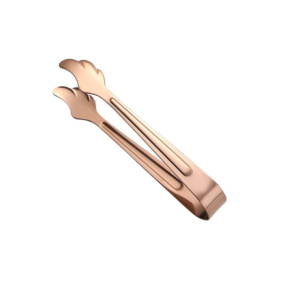 Stainless Steel Ice Cube Sugar Tongs - Premium Ice Cube Clip for Cocktails, Coffee & Desserts - Perfect Bar Accessory for Men & Women