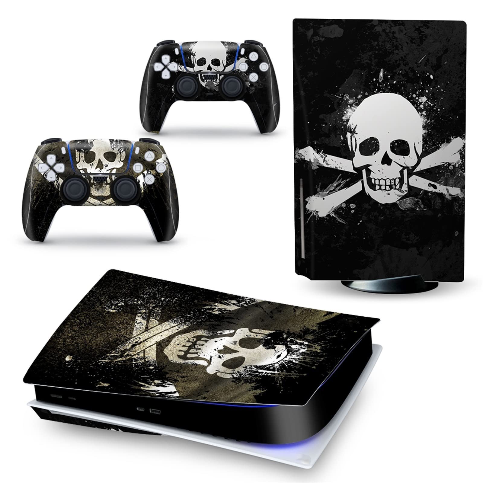 Anime Console Vinyl Skin Decal for PS5 Disk Edition - Scratch-Resistant Protection Cover for 2 Controllers - Bubble-Free Application, No Residue (Model 62607) - Perfect for Gaming Setups, Themed Rooms & Anime Fans