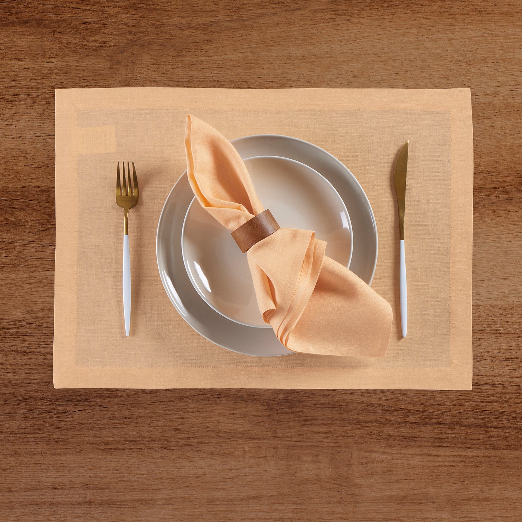 Eco-Friendly Linen Placemats Set of 6 - Premium Natural Table Mats for Dining, Kitchen, and Party Decor - Washable & Durable Home Tableware for Everyday Use and Special Occasions