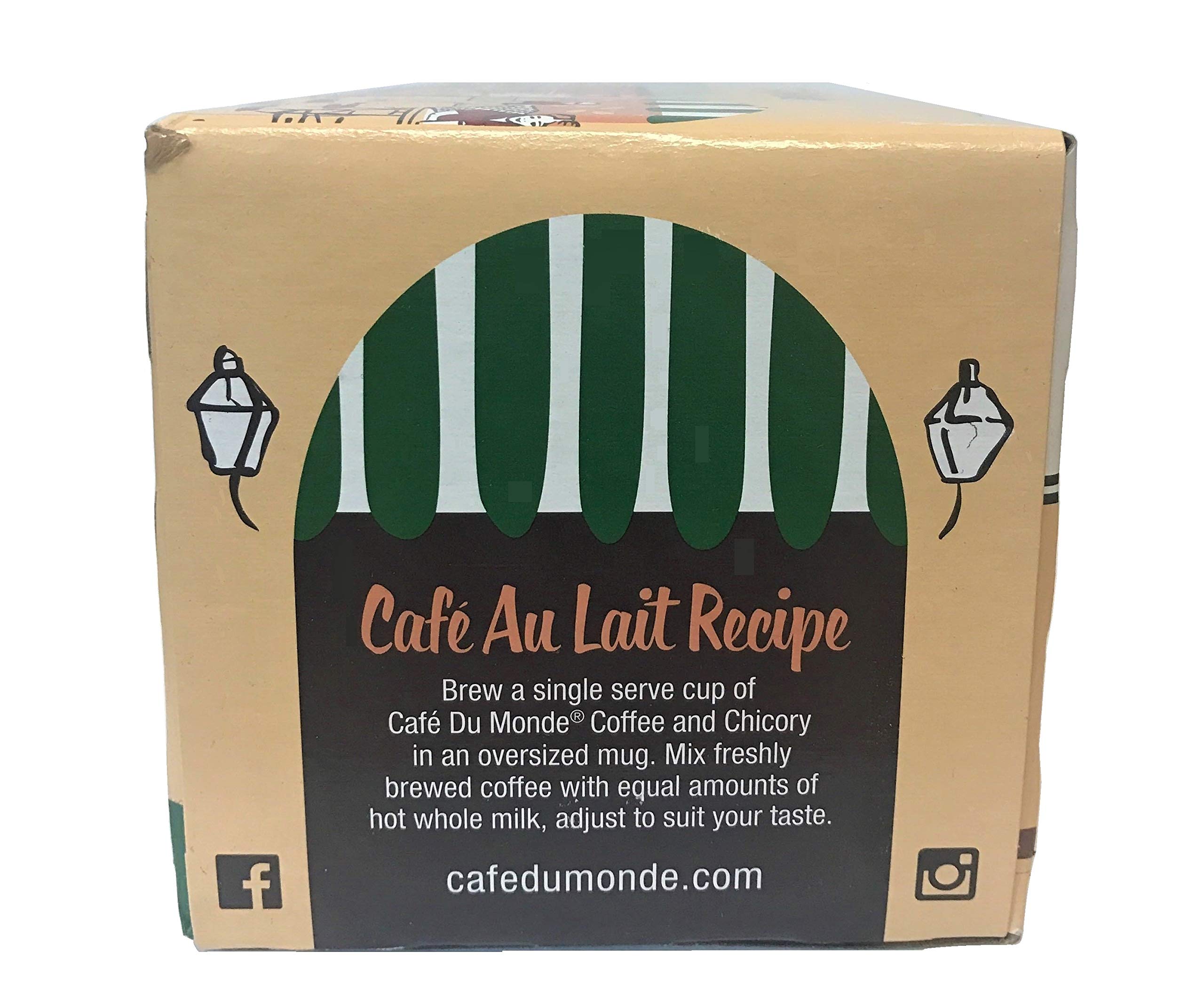 Cafe du Monde Coffee and Chicory Single Serve Pods - 24 Count | Premium New Orleans Style Coffee for Keurig Machines | Perfect for Office, Home & Morning Brews