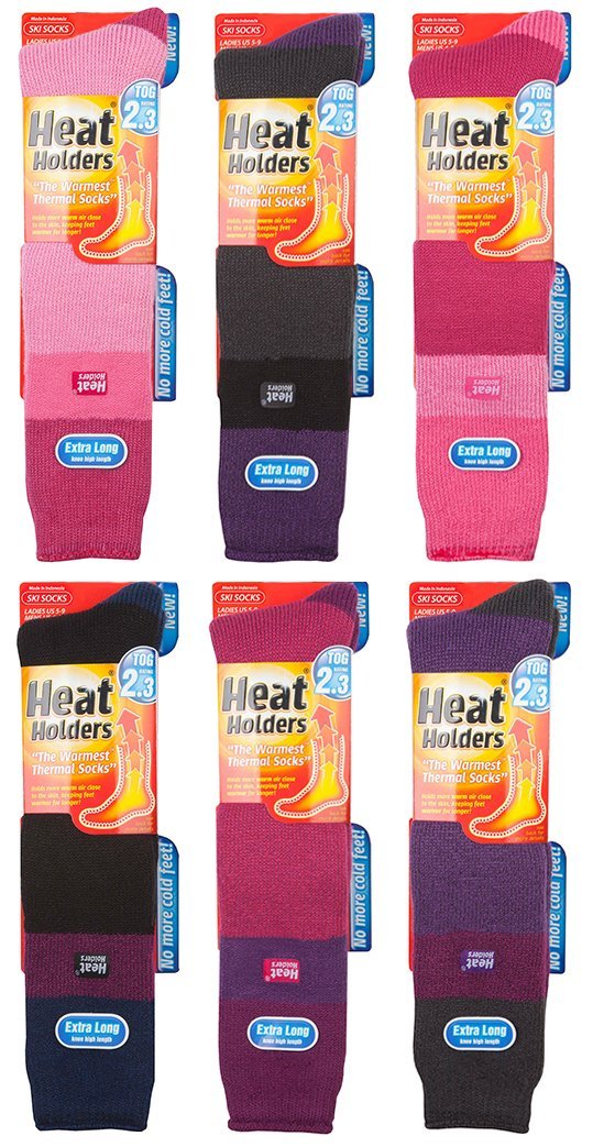 Heat Holders Women's Thermal Long Ski Socks - Ultra Warm Winter Socks for Cold Weather (US Size 5-9) | Perfect for Skiing, Snowboarding & Outdoor Winter Activities