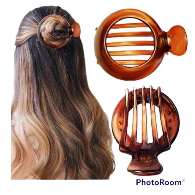 Large Plastic Alligator Hair Claw Clip for Women & Girls - Strong Hold Hair Clamp for Thick, Long, or Curly Hair - Fancy Hair Accessory for Ponytails, Buns & Updos (Set of 1)