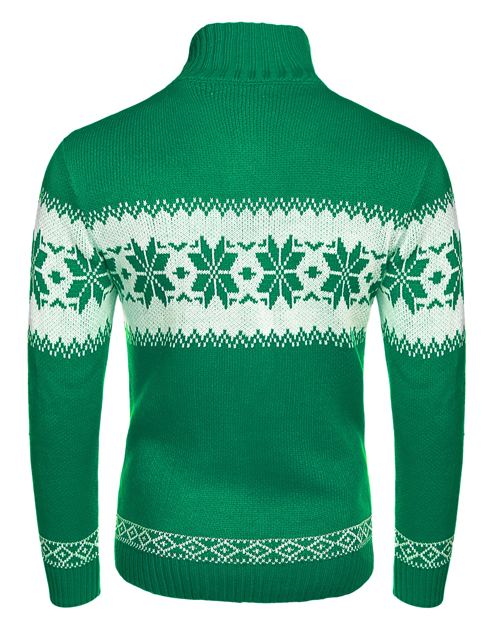COOFANDY Men's Ugly Christmas Sweater - Festive Snowflake Knit Pullover for Holiday Parties & Casual Winter Wear