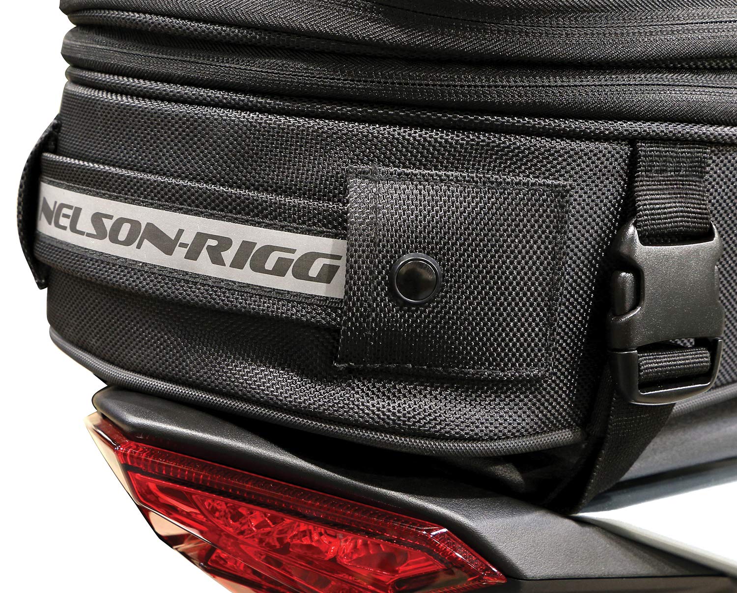 Nelson Rigg CL-1060-ST2 Black Commuter Tour Motorcycle Tail Bag - Waterproof Motorcycle Luggage for Daily Commute & Long Rides - Perfect for Work, Gym & Weekend Adventures