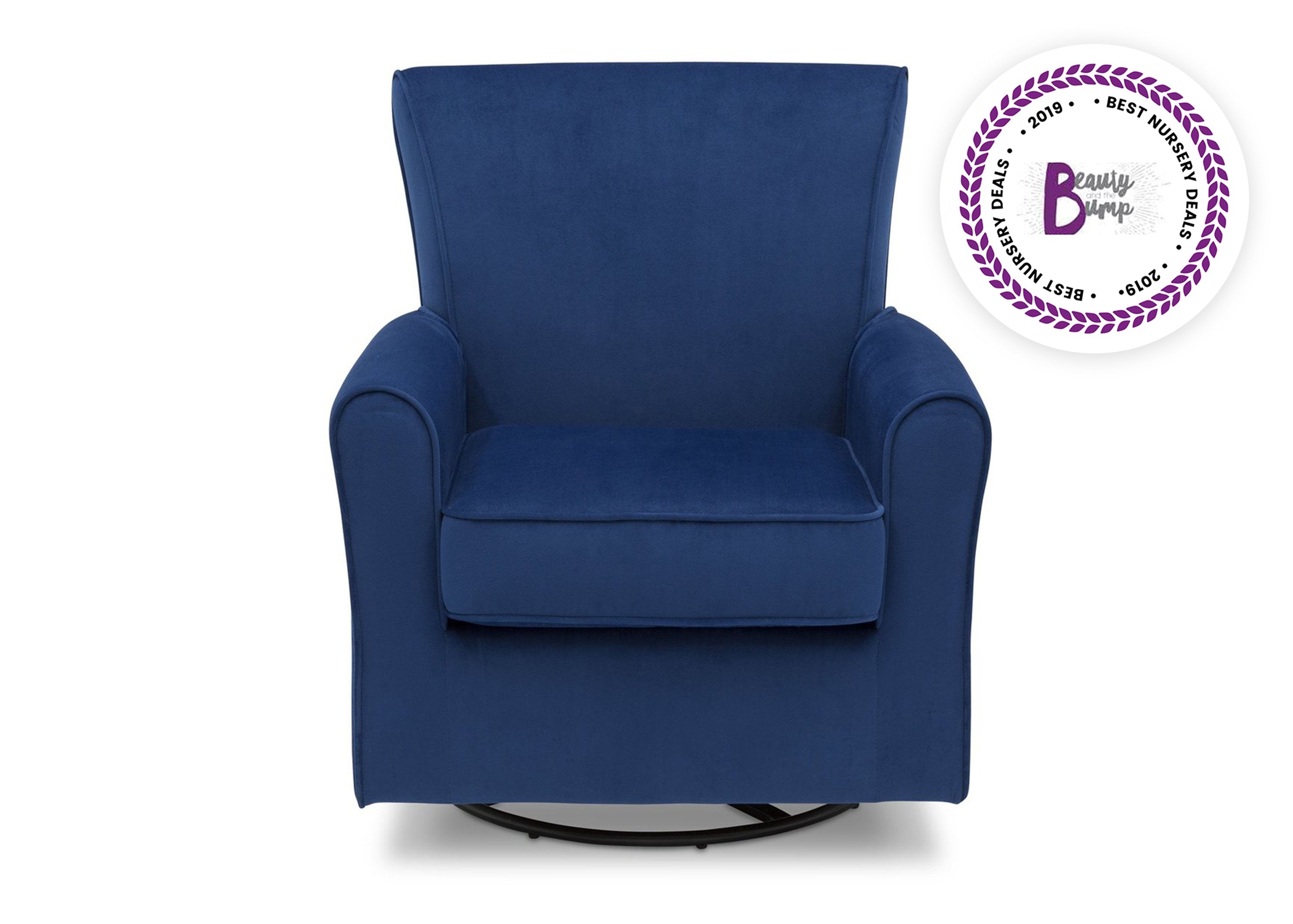 Elena Nursery Glider Swivel Rocker Chair - Comfortable Baby Rocking Chair for Breastfeeding & Nursery Room - Perfect for Nursing, Reading & Soothing Baby to Sleep