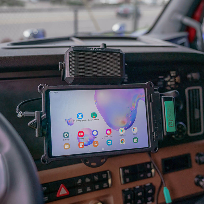GDS® USB Type C 3.1 Car Mount Holder for Samsung Galaxy Tab A 8.4 & Tab A 8.0 (2019) - RAM GDS DOCKL V9 SAM67CU - Perfect for Road Trips & GPS Navigation