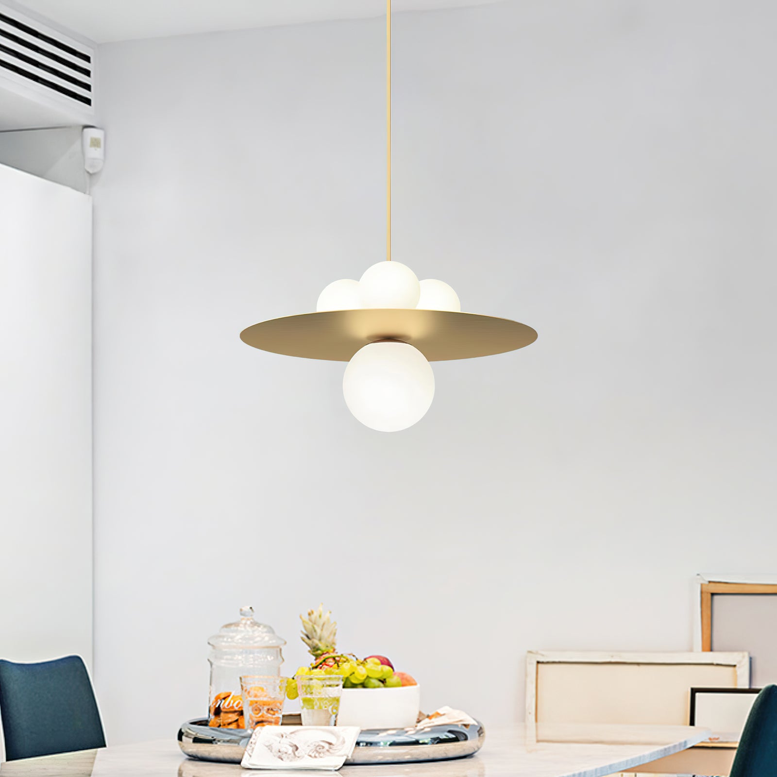Modern Alta Pendant Light - Sleek Hanging Fixture for Dining Room, Kitchen Island & Bedroom - Energy Efficient LED Ceiling Light with Adjustable Height