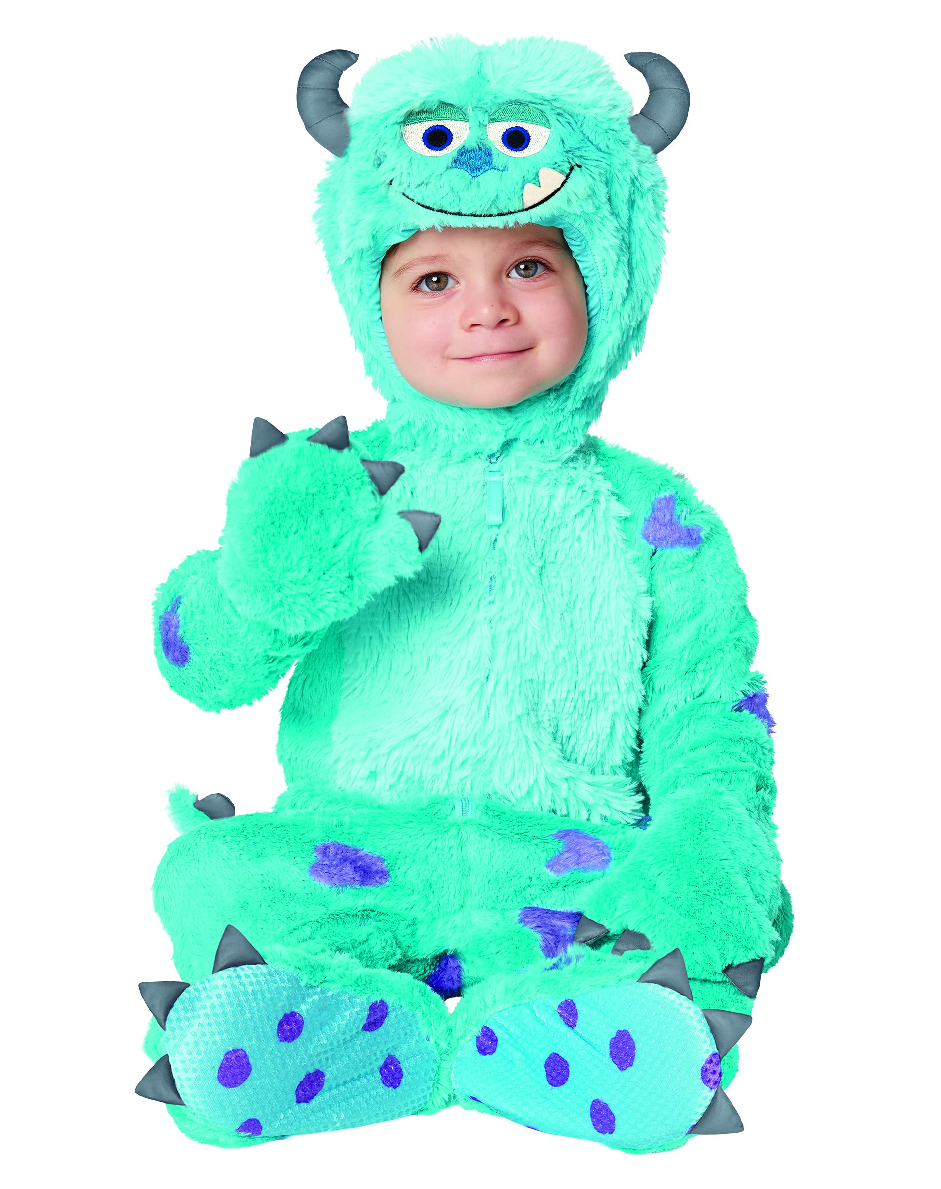 Monsters Inc. Sulley Baby Jumpsuit Costume | Officially Licensed Onesie for Halloween & Cosplay