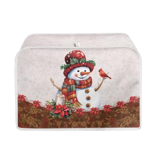 Christmas Snowman Red Bird