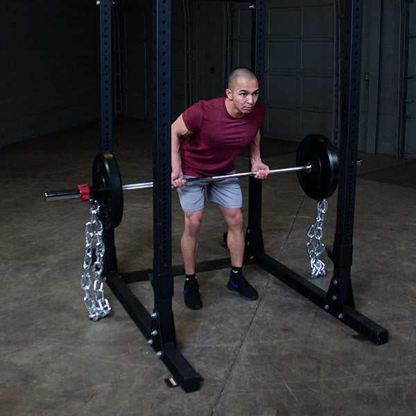 Premium Weightlifting Chains Pair with Protective Sleeves - Heavy Duty Strength Training Equipment for CrossFit, Powerlifting & Home Gym Workouts