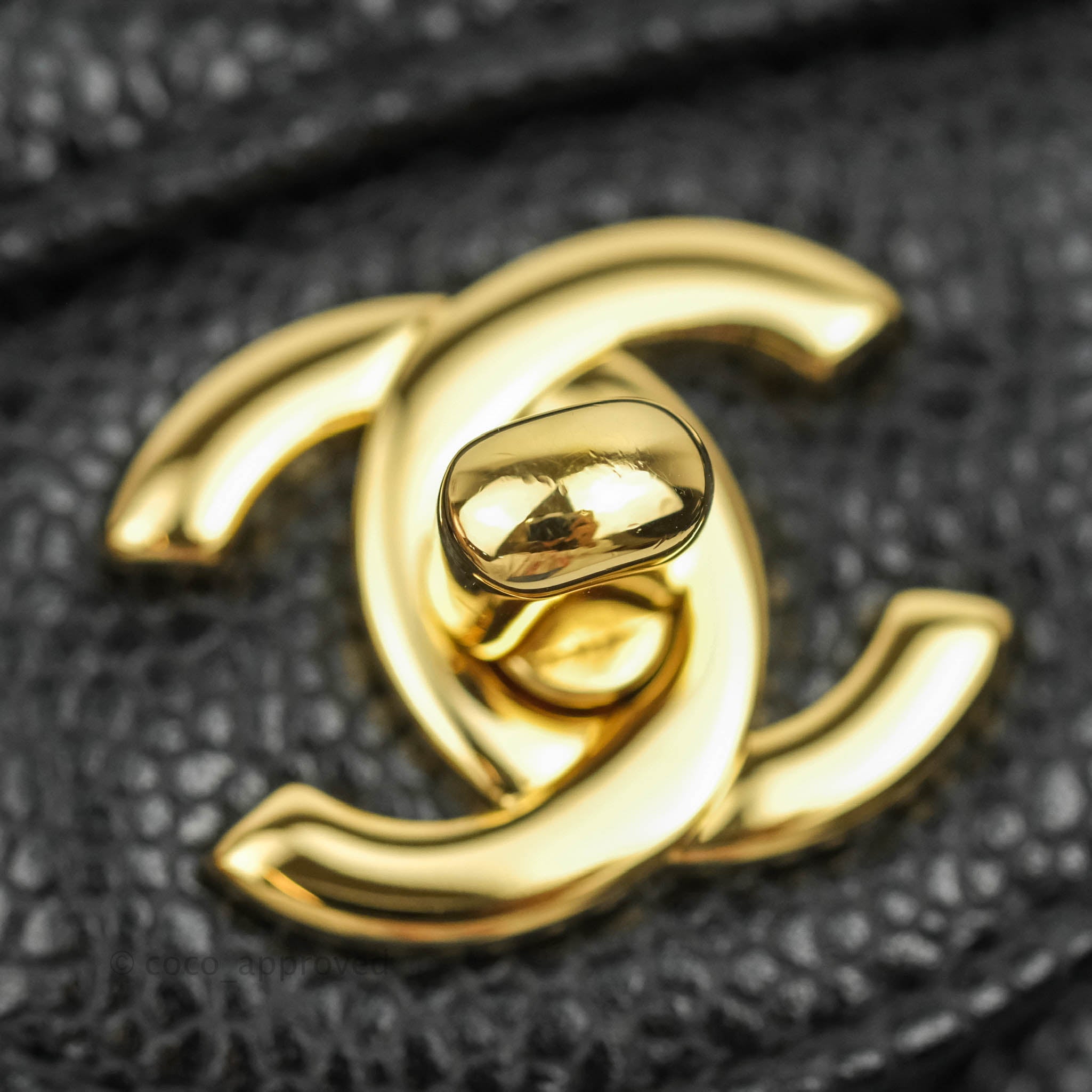 Chanel Classic Medium Double Flap Bag - Black Caviar Leather with Gold Hardware | Luxury Handbag for Women, Perfect for Work, Evening & Special Occasions