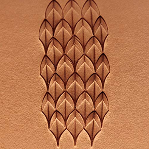 Premium Leather Stamp Tool Set - Dragon Scale Stamping & Carving Punches for Leatherworking, Crafting & Saddlery (Brass #228) - Perfect for DIY Leather Projects, Bookbinding & Handmade Gifts