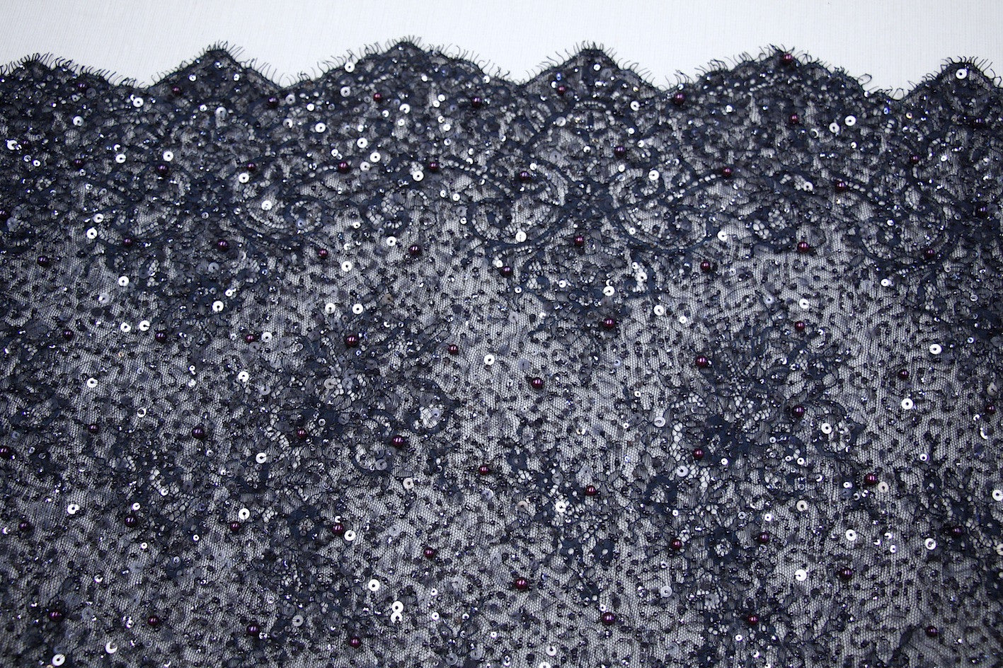 Blanche Beaded Navy Blue Evening Clutch Purse for Women - Elegant Handbag for Parties, Weddings & Special Occasions