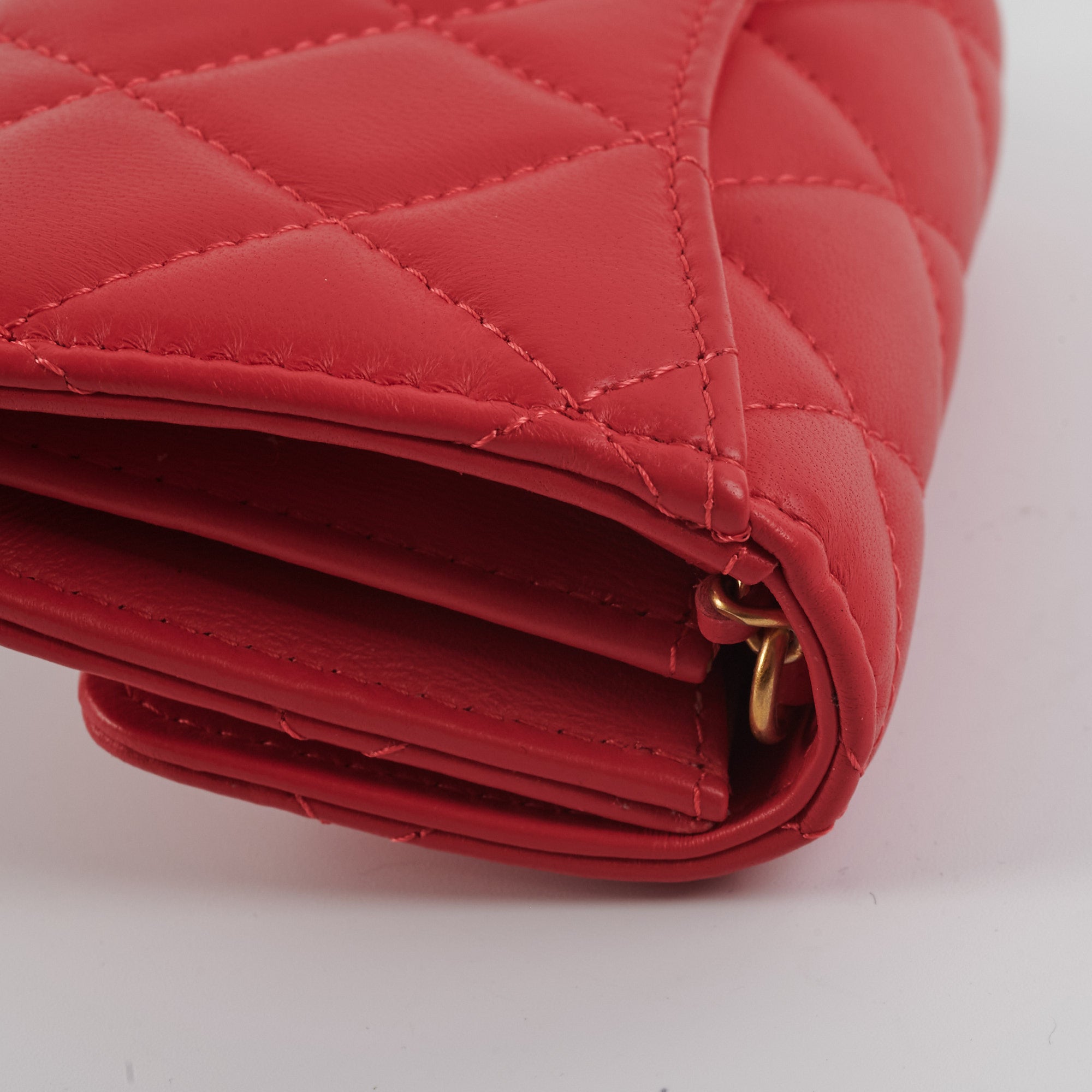 Chanel Micro Bag Pearl Crush Red Crossbody Bag - Luxury Designer Handbag for Women, Perfect for Parties, Dates & Special Occasions