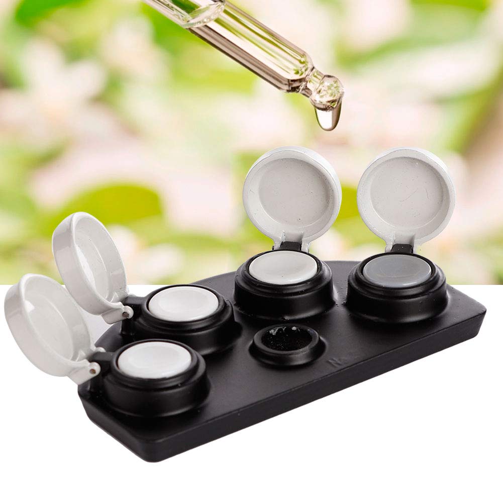 Professional Watch Oil Dip Tool Kit - 4 Metal Watch Oiler Dishes with Stand for Watch Repair & Maintenance | Precision Oil Storage Cups (3.3 x 2.2 x 0.6 inch) | Ideal for Watchmakers, Jewelers & DIY Watch Repair Enthusiasts