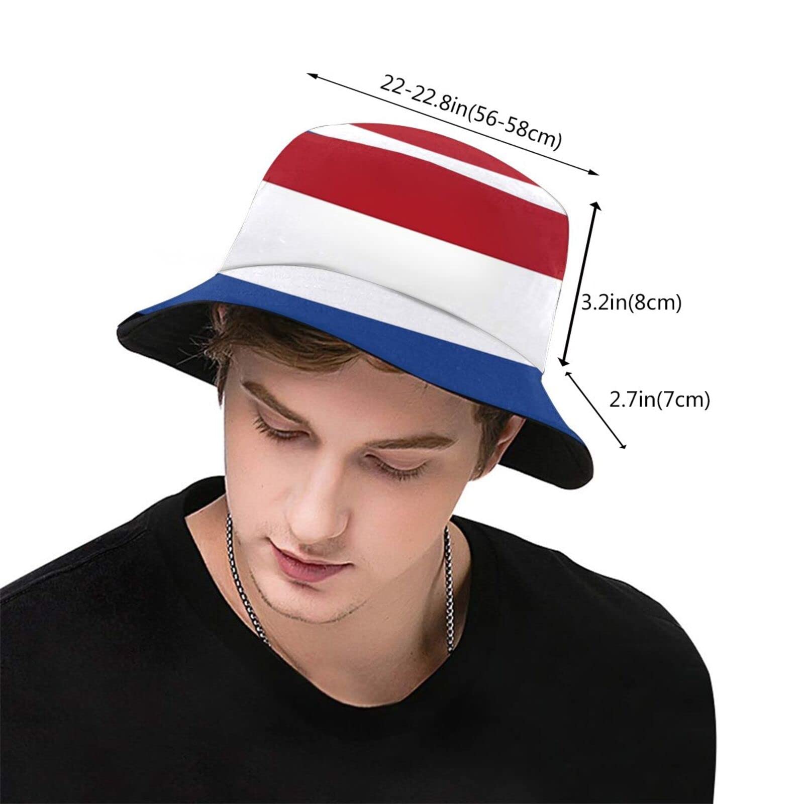 Stylish Unisex Patriotic Flag Bucket Hat - Packable Sun Hat for Outdoor Activities, Beach, Fishing & Travel - Fashionable UV Protection Cap for Women & Men