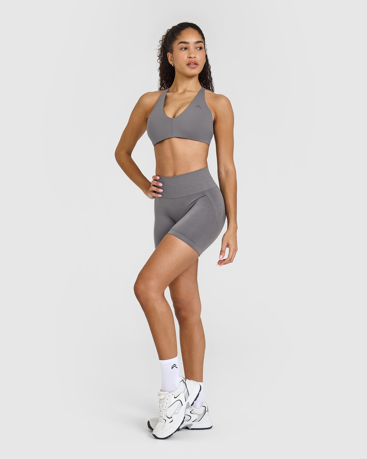 Seamless Wireless Micro Bralette - Soft Comfort Bra for Everyday Wear in Ash Grey | Perfect for Yoga, Lounge & Layering