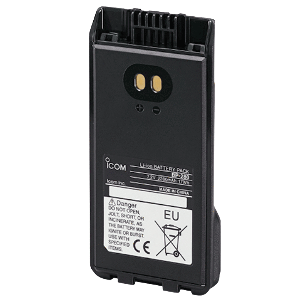 Icom BP280 Rechargeable Battery Pack for Two-Way Radios - Perfect for Outdoor Adventures, Emergency Communication, and Professional Use