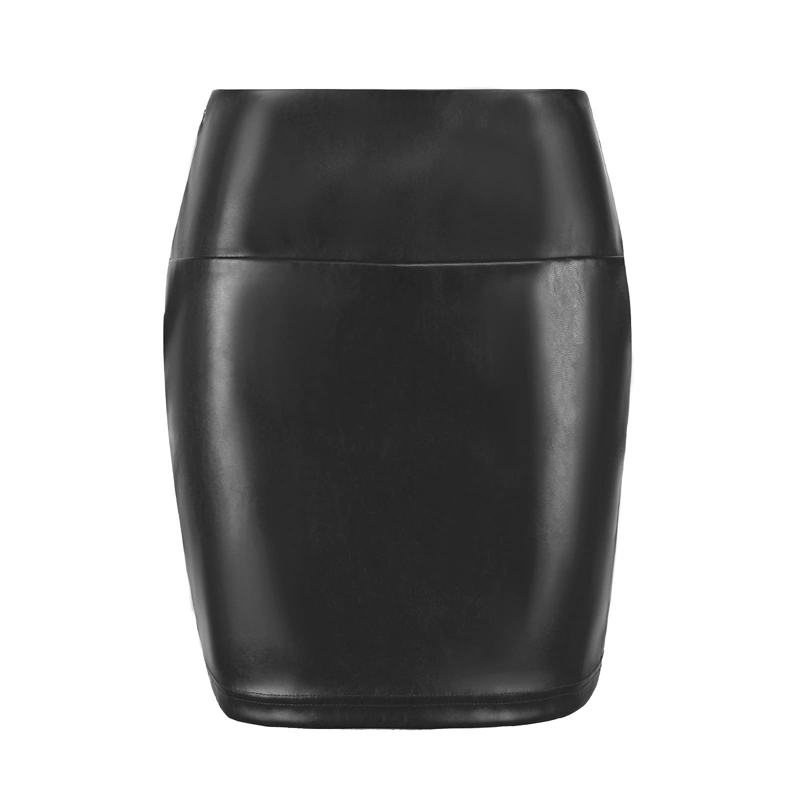 RAMISU Women's Faux Leather Skirt - High Waisted PU Stretchy Mini Pencil Skirt for Work, Party & Night Out | Trendy Slim Fit Fashion for Women