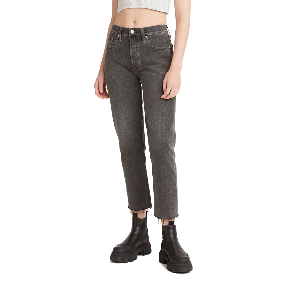 Levi's Women's 501 Crop Jeans - High Waist Straight Leg Denim Pants for Casual Wear & Everyday Outfits