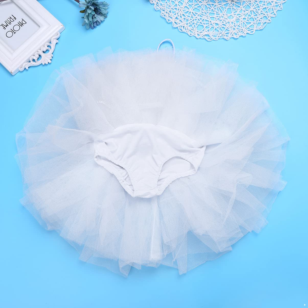 Girls Swan Lake Ballet Tutu Dress with Sequined Leotard, Fingerless Gloves & Hair Clip Set – Perfect for Dance Recitals, Halloween Costumes & Themed Birthday Parties