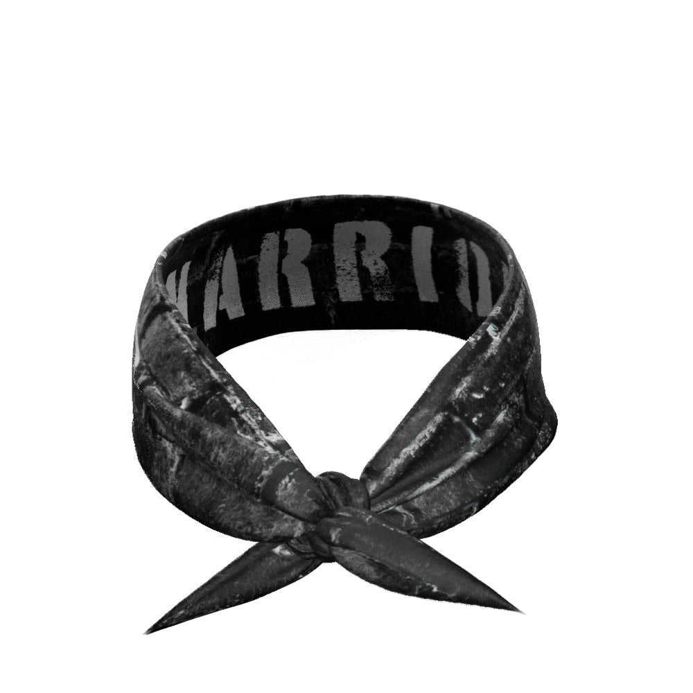 Warrior Tie Headband for Women & Men - Adjustable Sports Headband for Running, Yoga, Workouts & Fitness - Sweat-Wicking & Non-Slip Hair Accessory