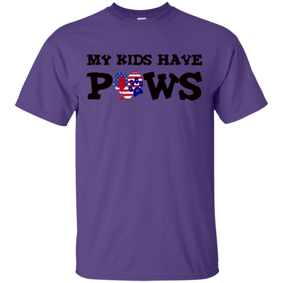 My Kids Have Paws Funny Dog Lover T-Shirt - Ultra Soft Cotton Pet Owner Tee for Women & Men - Perfect for Dog Walks, Vet Visits & Pet Lovers Gifts