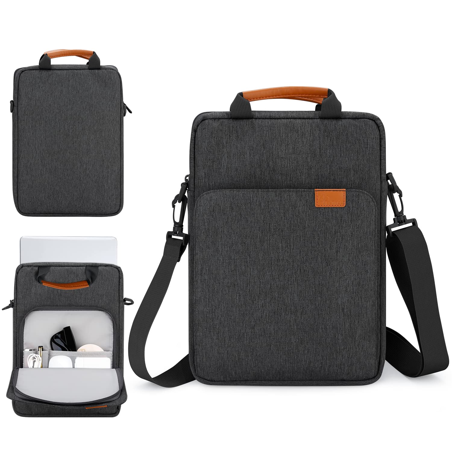 13 Inch Laptop Sleeve with Shoulder Strap & Handle - Protective Case for 13.3