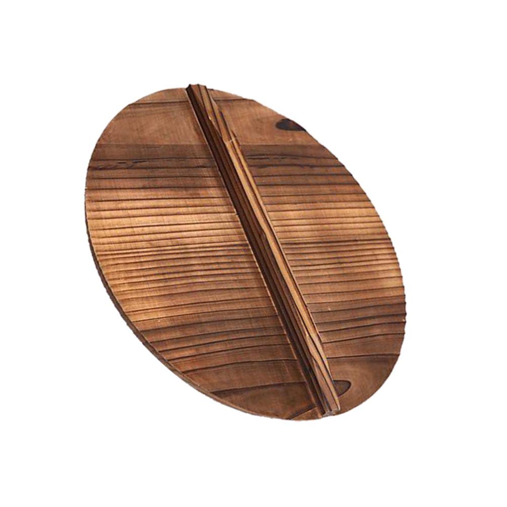 Cabilock Bamboo Oil Splash Guard - Premium Iron Pot Lid Cover for Cooking - Perfect for Frying, Sautéing & Preventing Oil Splatters in Kitchen