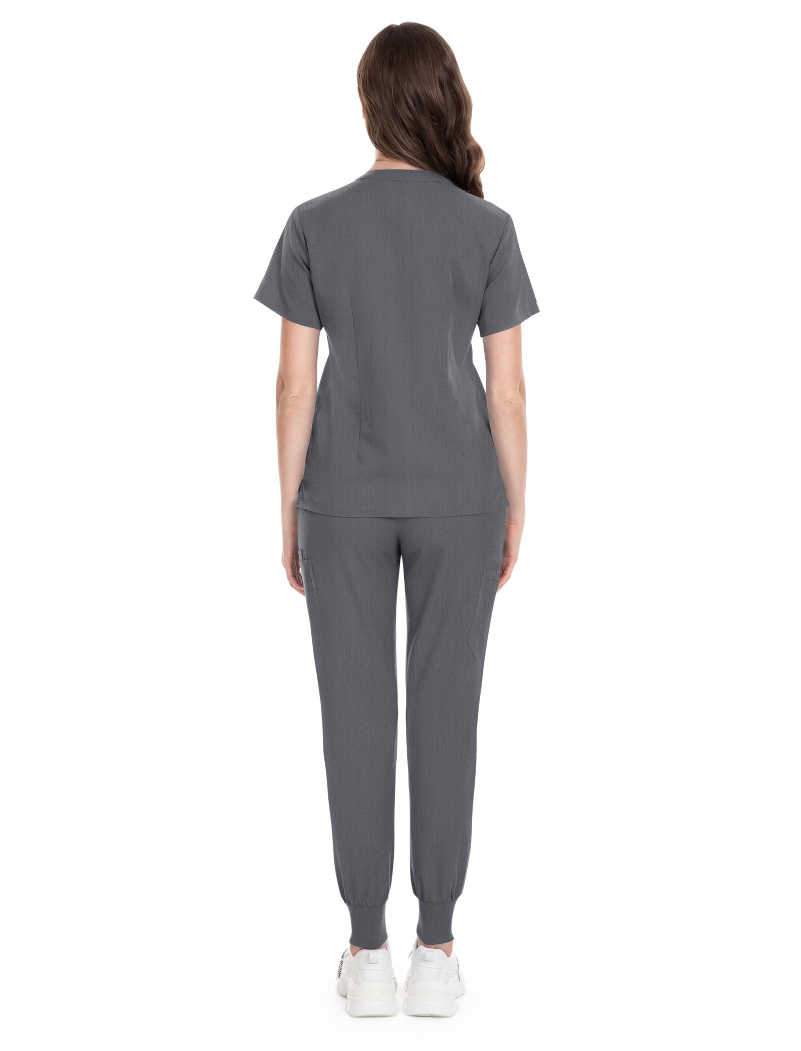 Niaahinn Women's Classic Scrub Set - Comfortable Medical Workwear Top & Yoga Jogger Pants for Nurses, Doctors & Healthcare Professionals | Perfect for Hospital Shifts, Clinics & Yoga Sessions