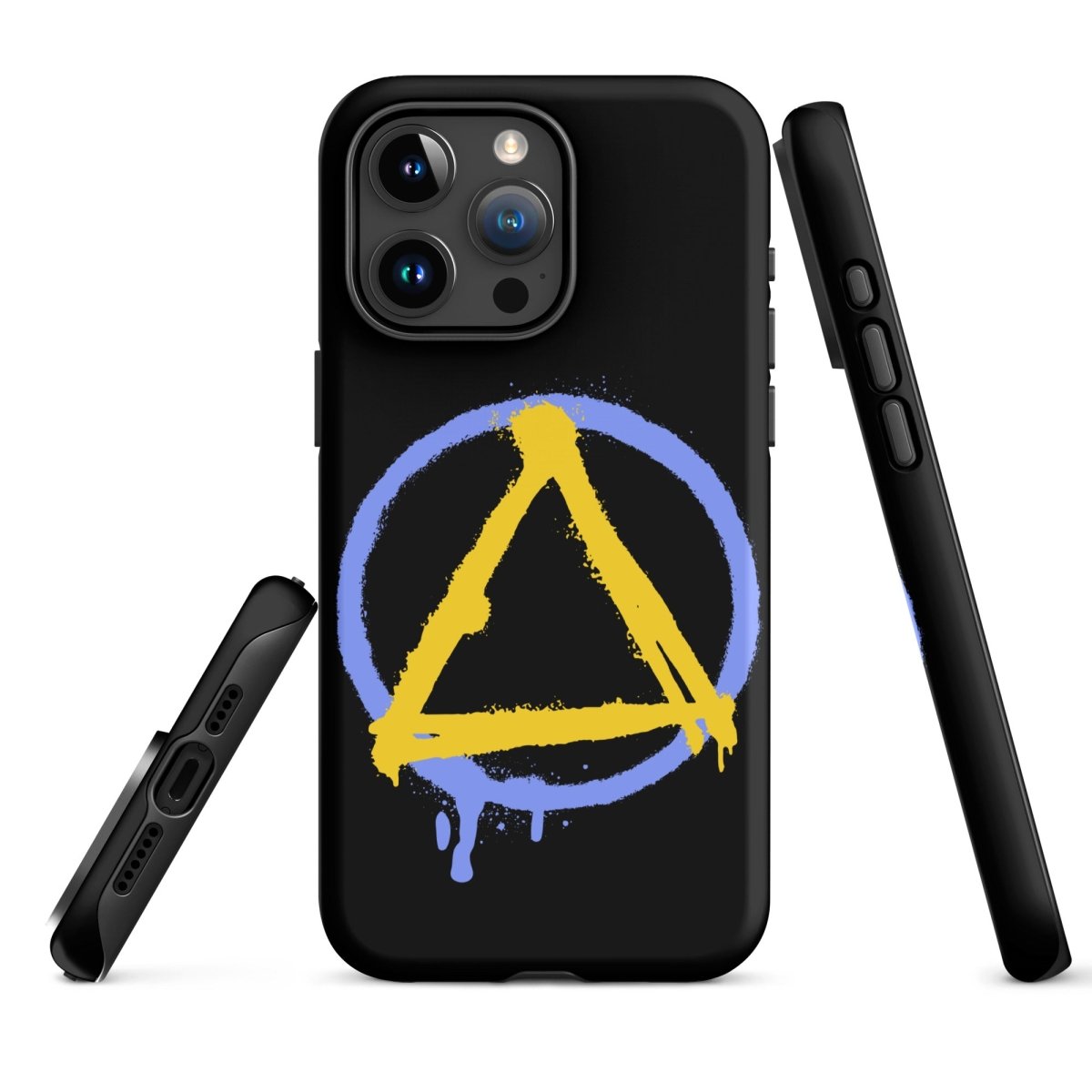 Sober Symbol Durable Shockproof iPhone Case - Protective Cover for iPhone 14/13/12/11 Pro Max XR XS - Slim Fit Anti-Scratch Phone Case for Everyday Use & Outdoor Activities