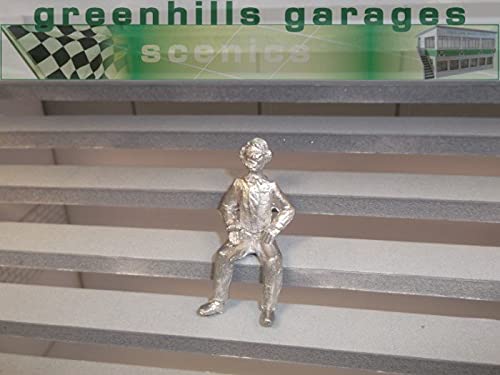 Scalextric Carrera 1:32 Scale Unpainted Seated Spectator Figure - Greenhills F455 - Perfect for Slot Car Racing Tracks & Model Train Scenes