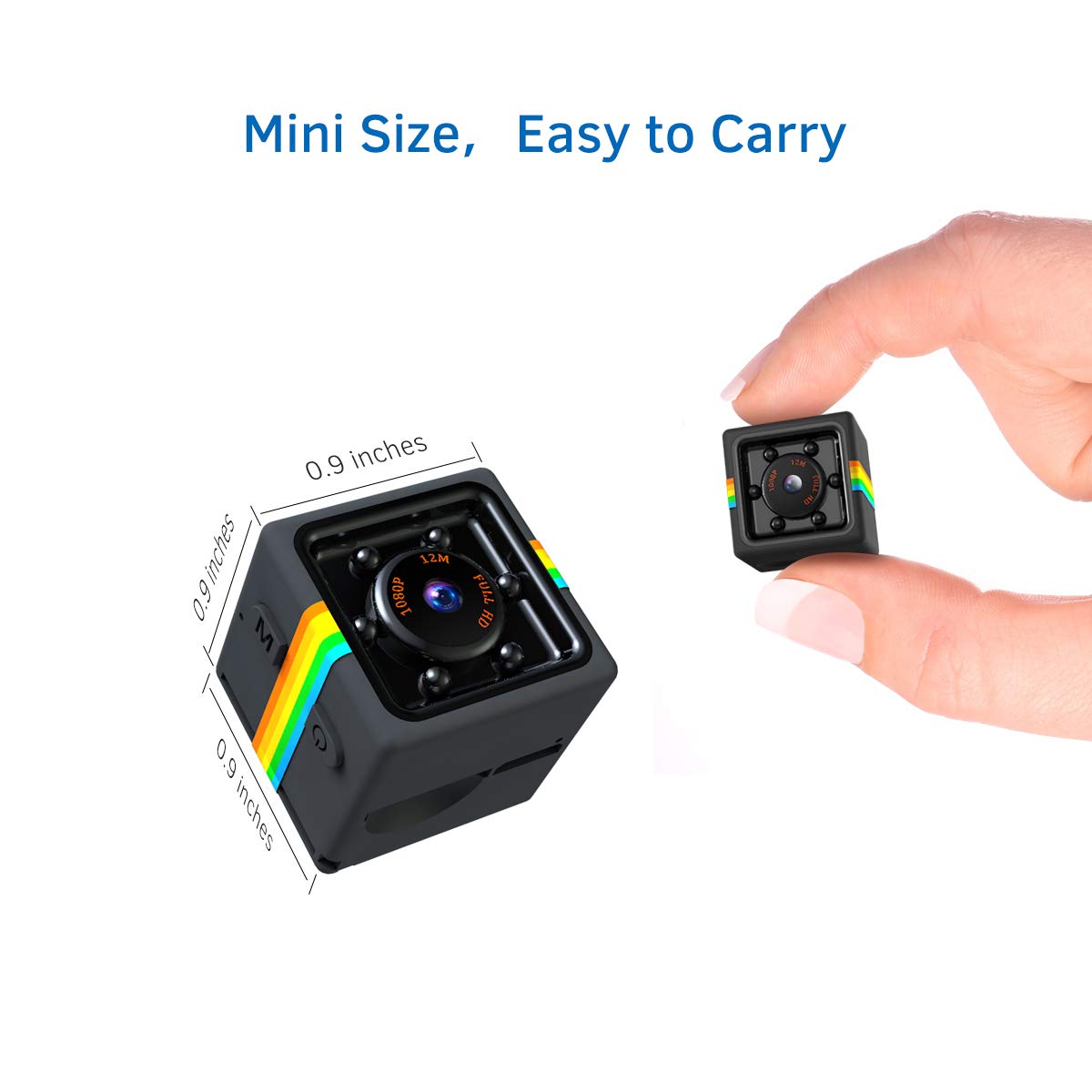 Mini Hidden Camera 1080P - Portable Spy Camera with 32GB Memory Card for Home Security, Nanny Cam, Indoor/Outdoor Surveillance - Perfect for Baby Monitoring, Office Security & Pet Watching