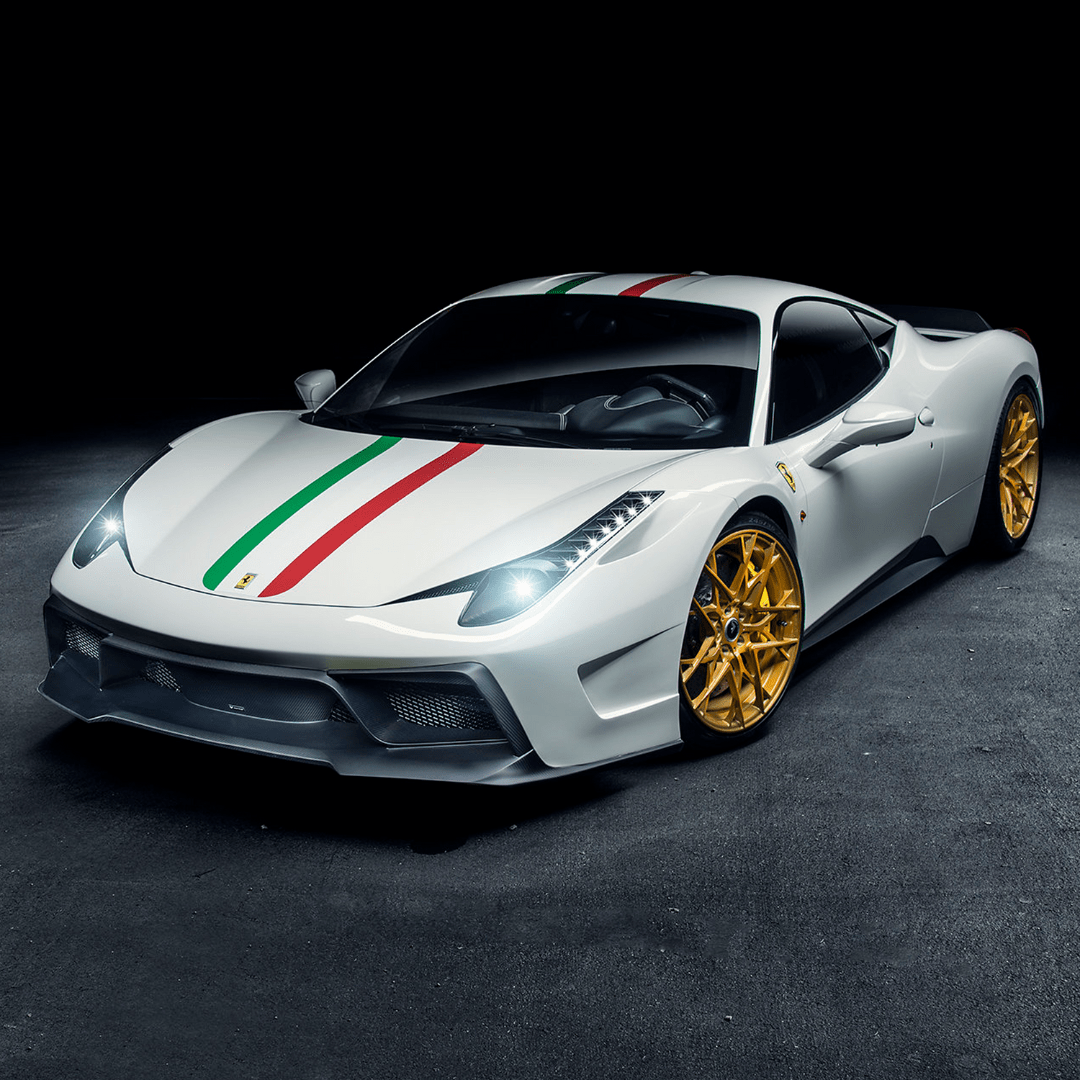 Ferrari 458 Italia VX Carbon Fiber Front Bumper with Front Spoiler - High-Performance Upgrade for Racing & Street Use