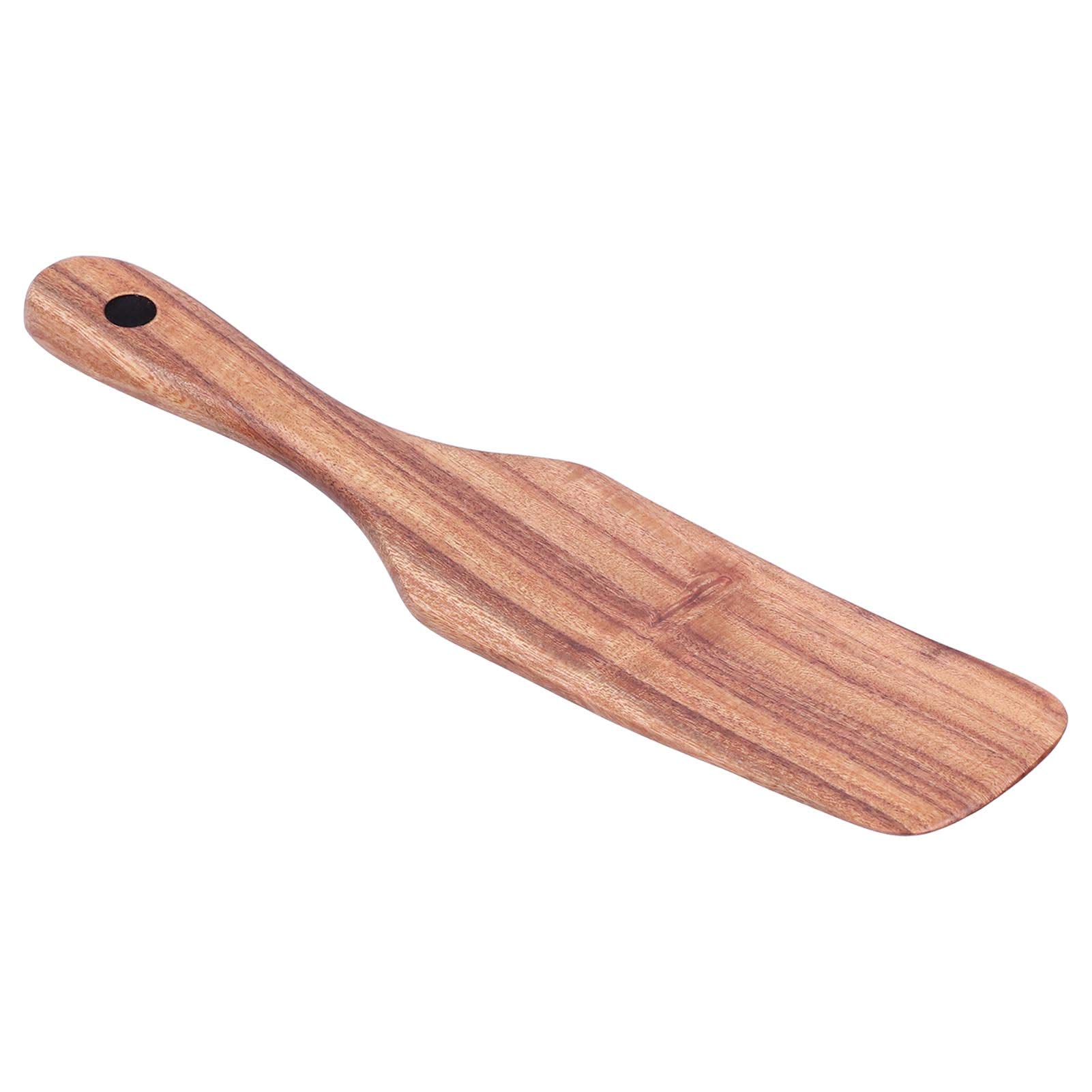 Premium Wooden Spatula for Frying - Natural Kitchen Cooking Utensil for Steak, Eggs & Pancakes - Eco-Friendly Wooden Turner & Scraper for Non-Stick Pans - Perfect for Grilling, Baking & Everyday Cooking